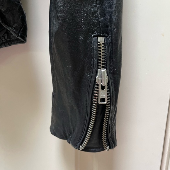 Muubaa black leather jacket US size 6 - Picture 3 of 6
